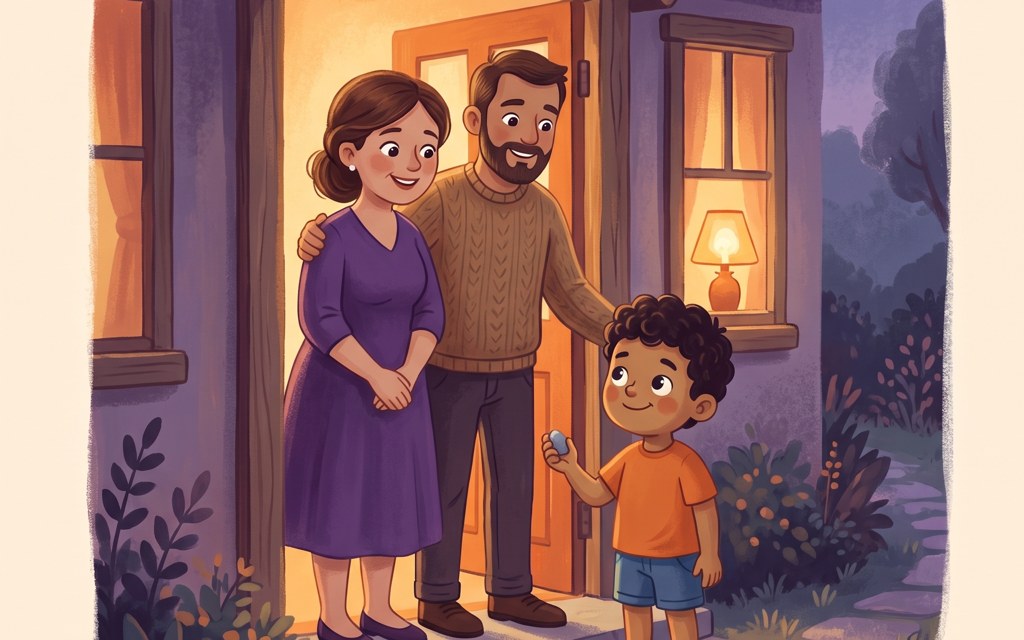 Copertina: La casa con la luce accesa