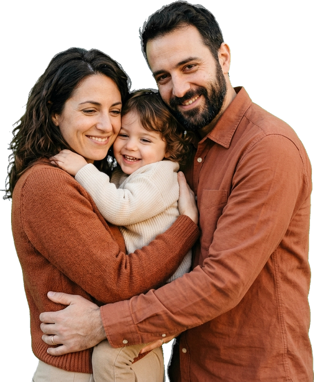 Famiglia affidataria con bambino